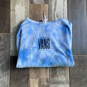 Vans blue tie-dye hoodie